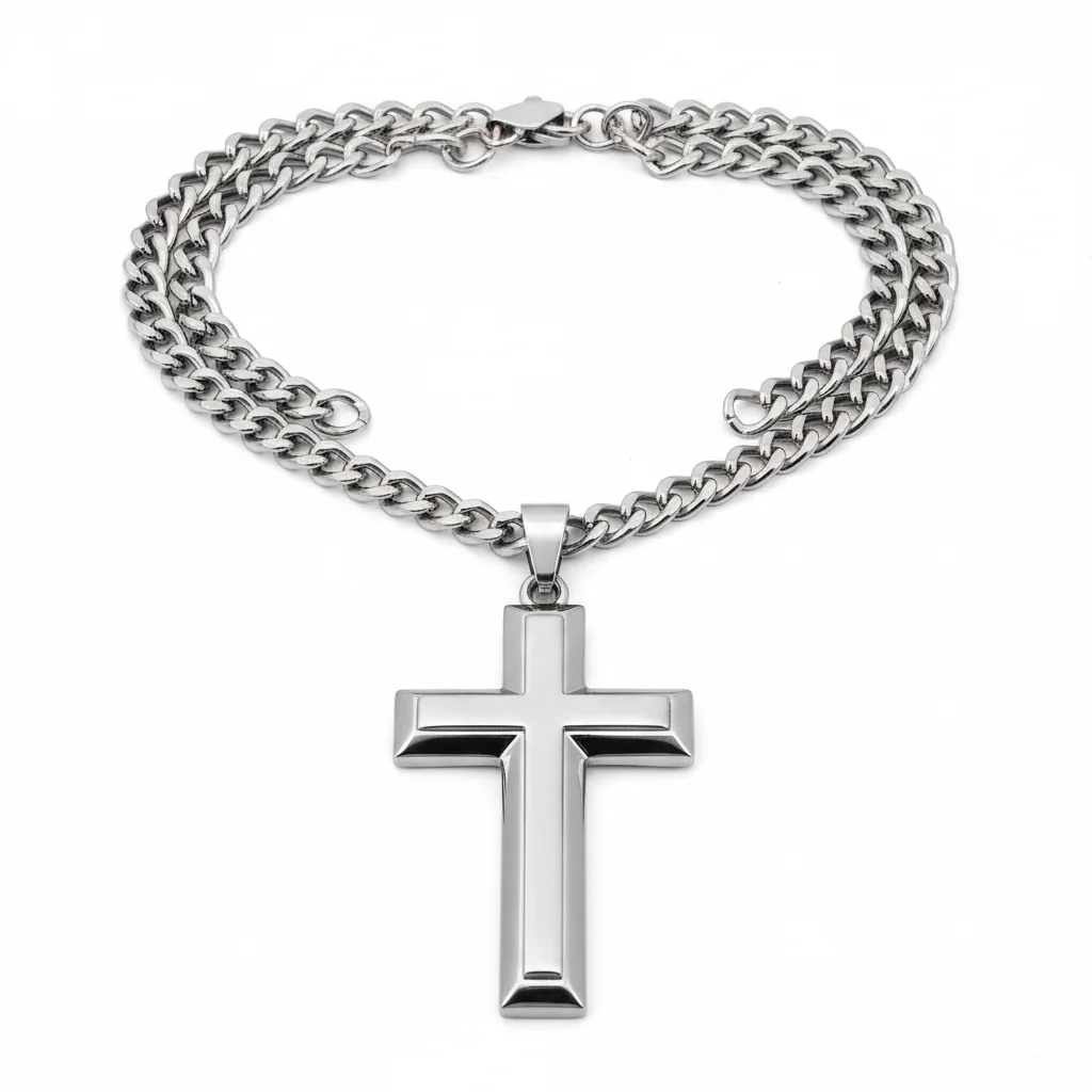 Statement Chain Cross Necklace